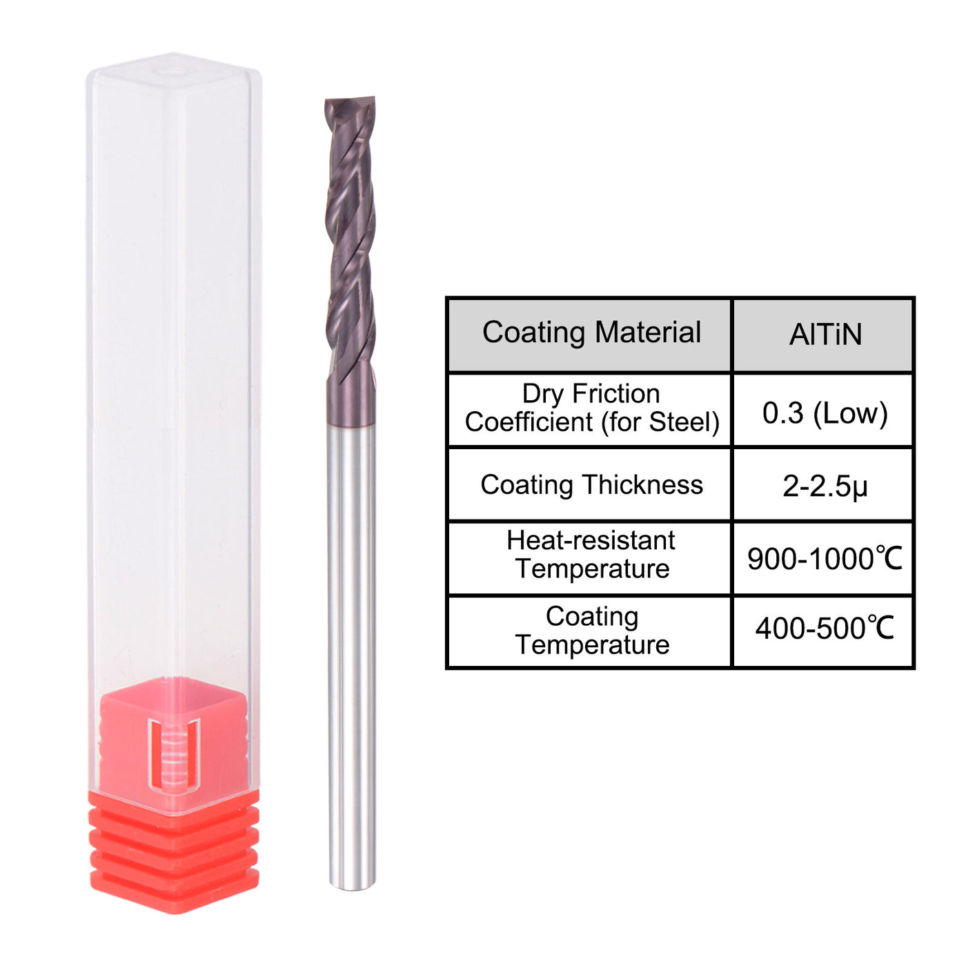 Harfington Carbide Coated Flute Square End Mill
