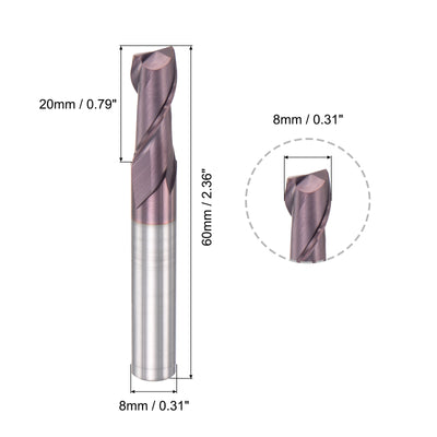Harfington Carbide Coated Flute Square End Mill