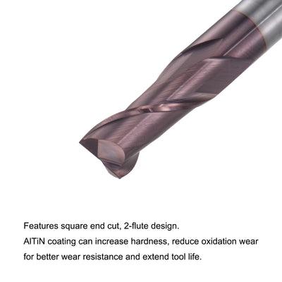 Harfington Carbide Coated Flute Square End Mill