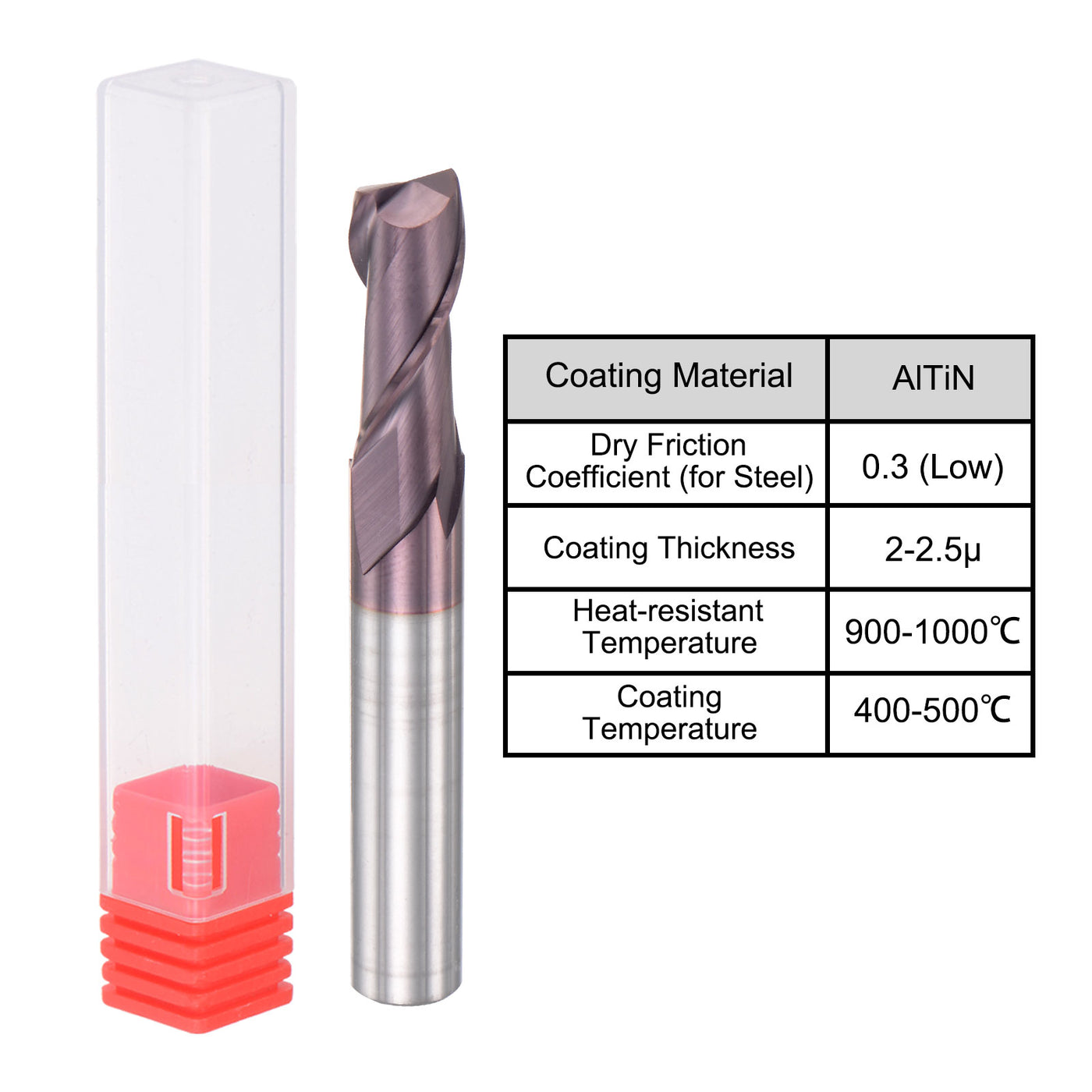 Harfington Carbide Coated Flute Square End Mill