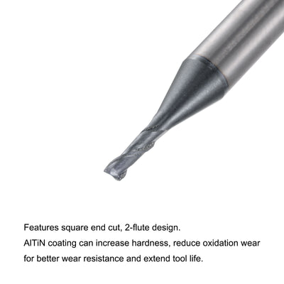 Harfington Carbide Coated Square End Mill Cutting Milling