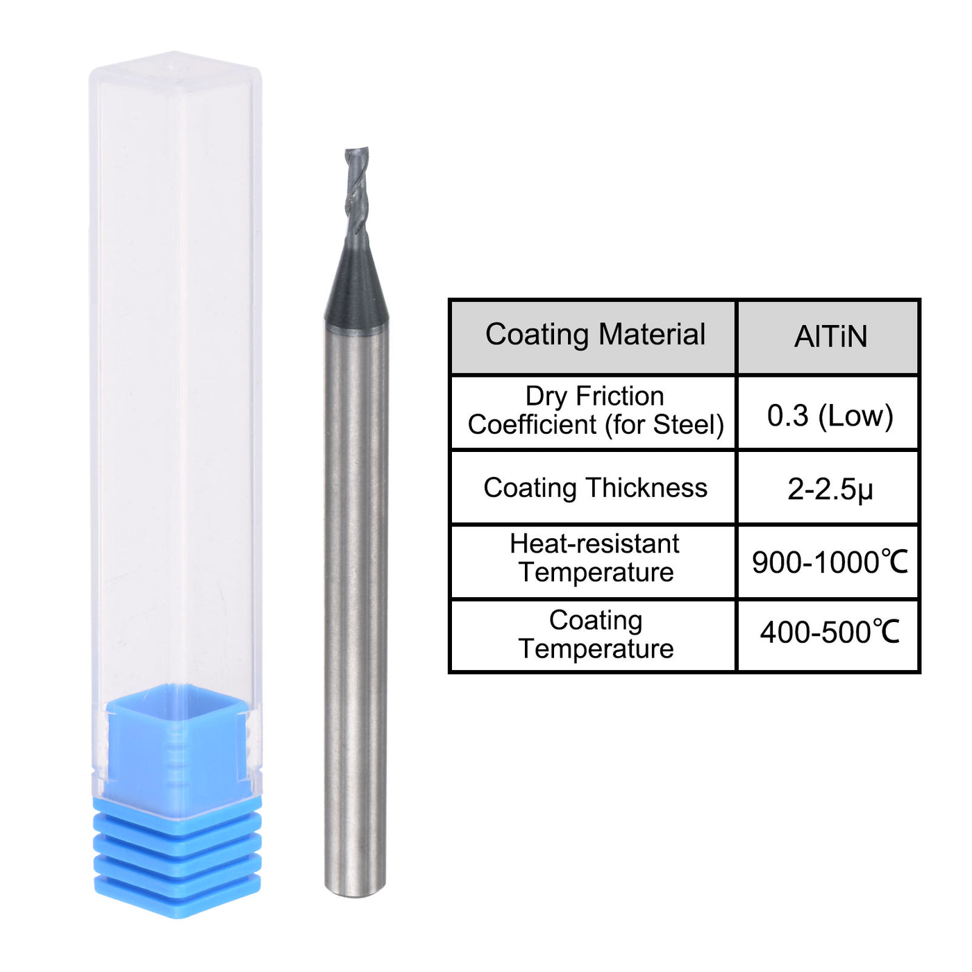 Harfington Carbide Coated Square End Mill Cutting Milling