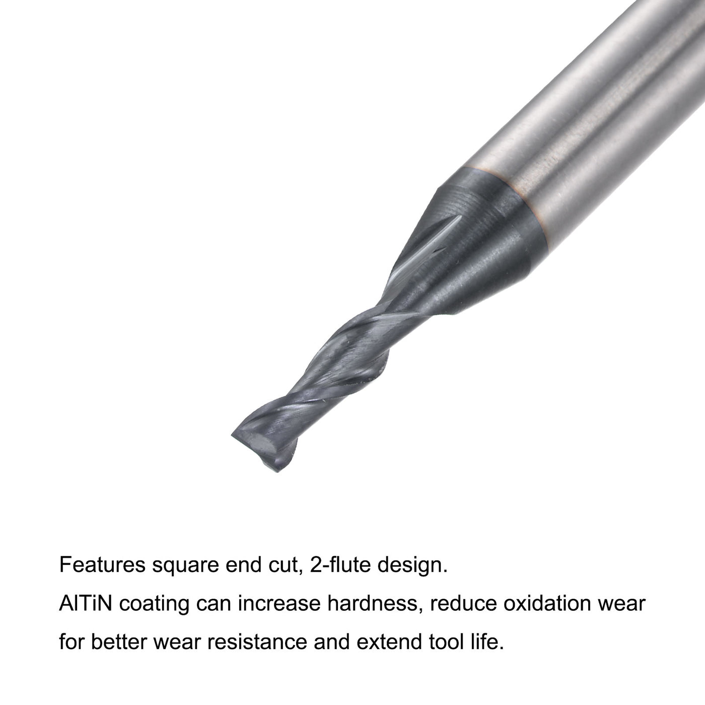 Harfington Carbide Coated Square End Mill Cutting