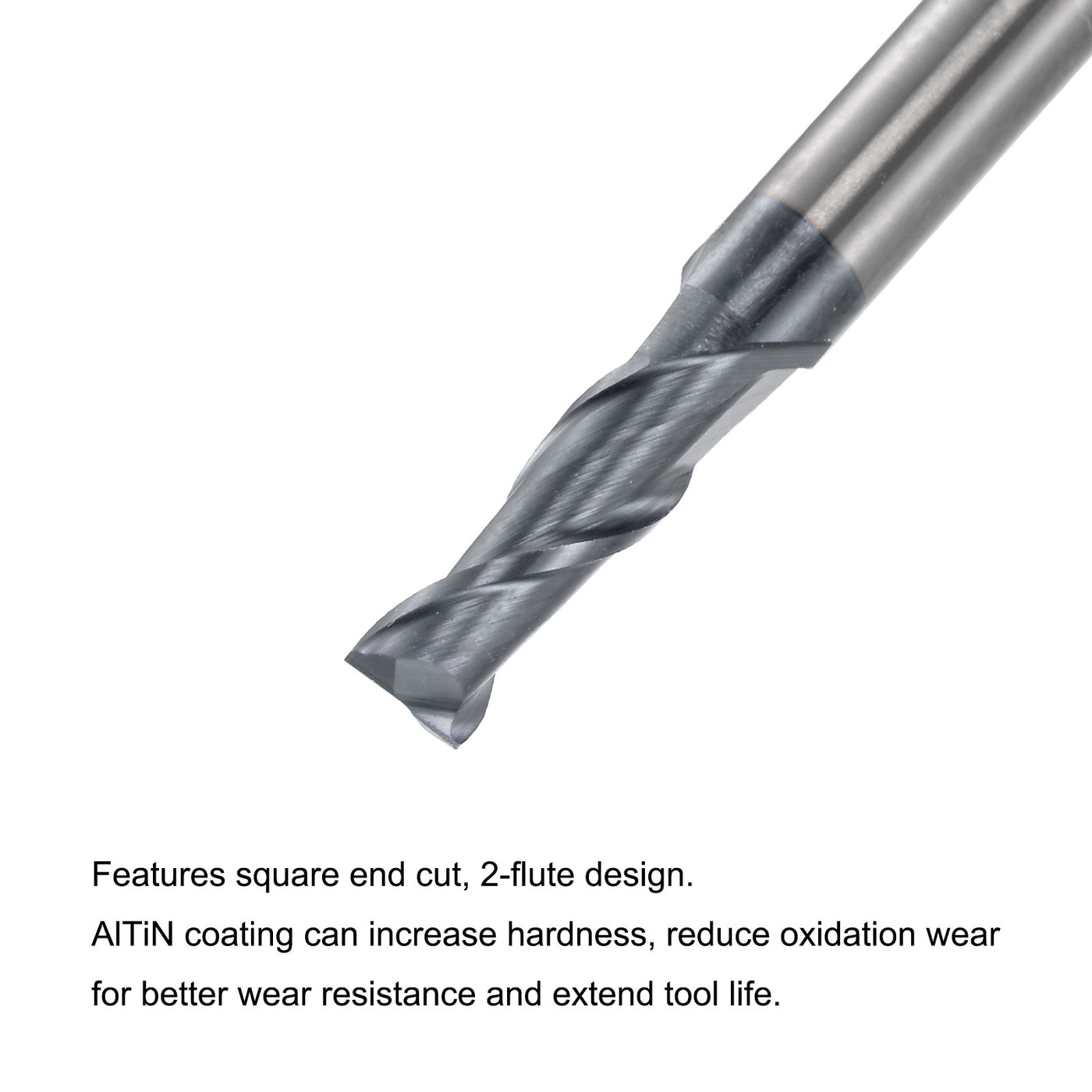 Harfington Carbide Coated Square End Mill Cutting