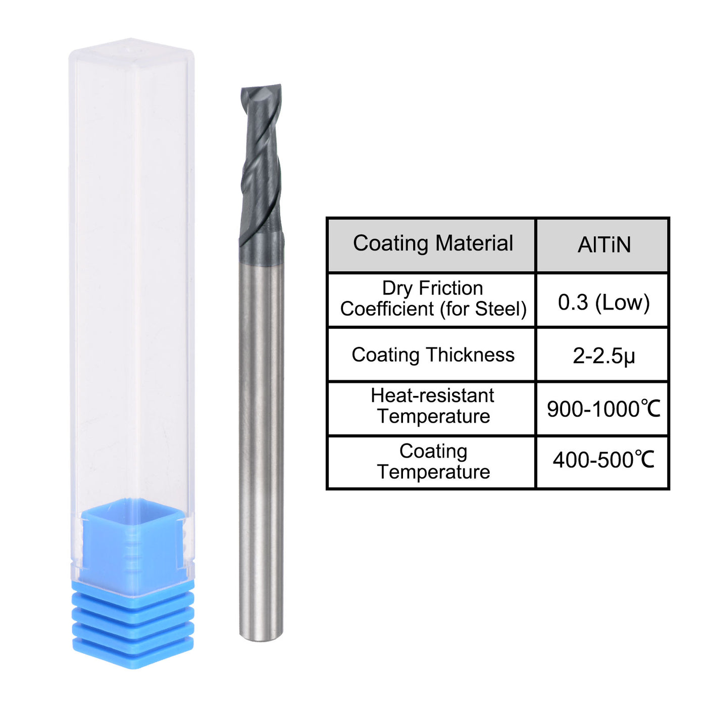 Harfington Carbide Coated Square End Mill Cutting