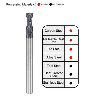Harfington Carbide Coated Square End Mill Cutting