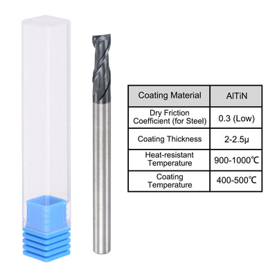 Harfington Carbide Coated Square End Mill Cutting Milling