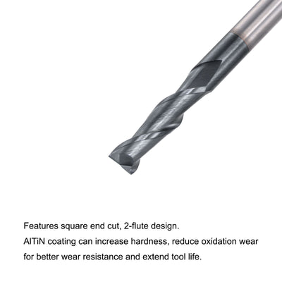 Harfington Carbide Coated Square End Mill Cutting