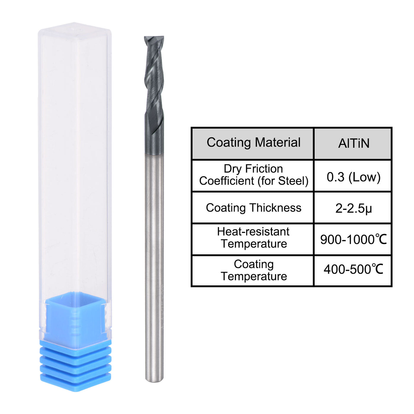 Harfington Carbide Coated Square End Mill Cutting