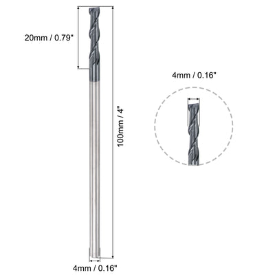 Harfington Carbide Coated Square End Mill Cutting