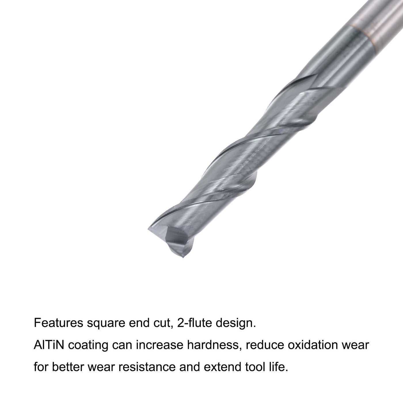 Harfington Carbide Coated Square End Mill Cutting