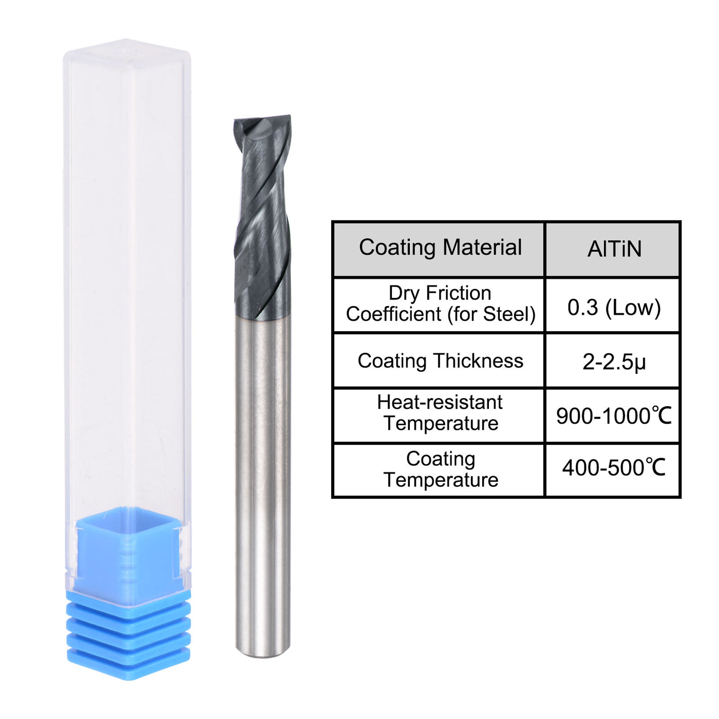 Harfington Carbide Coated Square End Mill Cutting