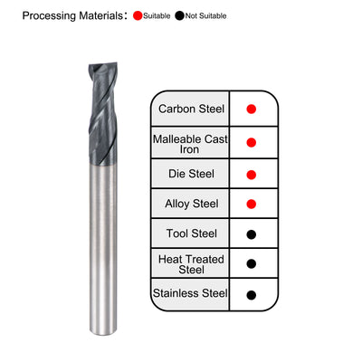 Harfington Carbide Coated Square End Mill Cutting