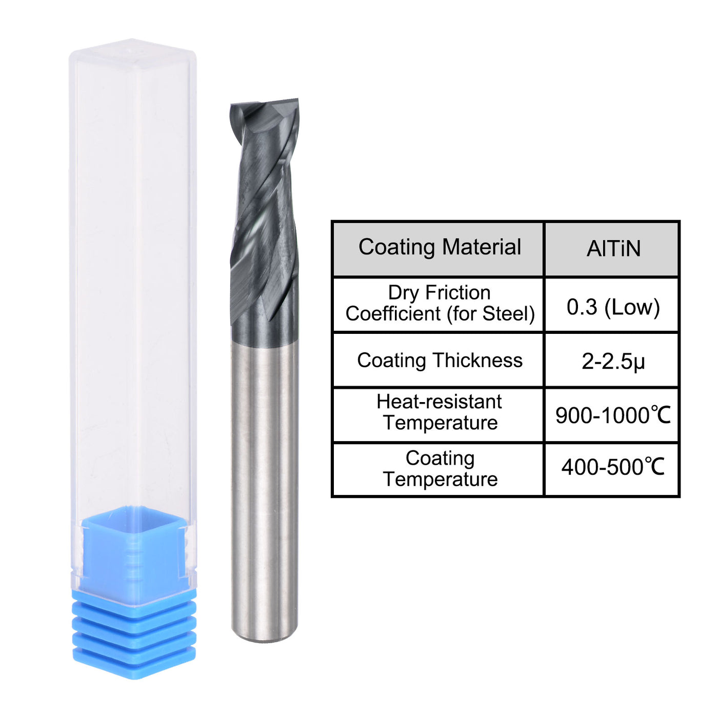 Harfington Carbide Coated Square End Mill Cutting