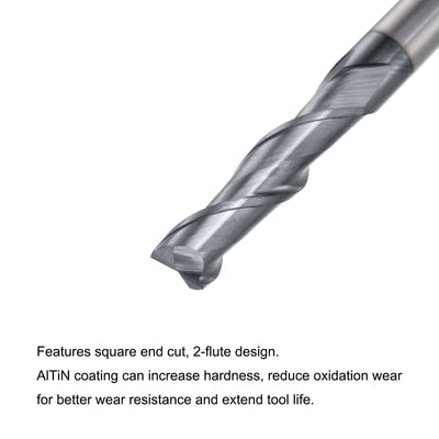 Harfington Carbide Coated Square End Mill Cutting