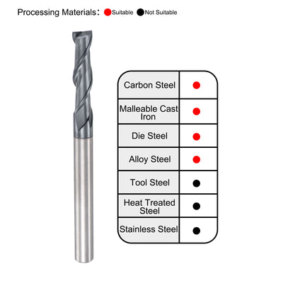 Harfington Carbide Coated Square End Mill Cutting
