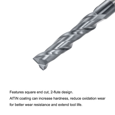 Harfington Carbide Coated Square End Mill Cutting