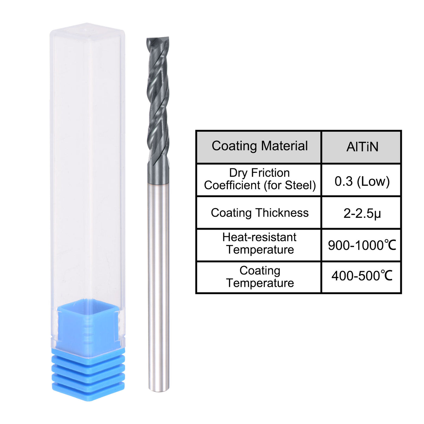 Harfington Carbide Coated Square End Mill Cutting