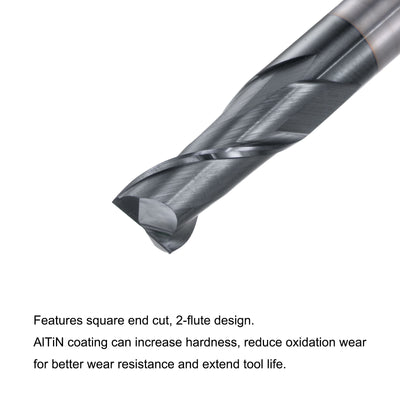 Harfington Carbide Coated Square End Mill Cutting