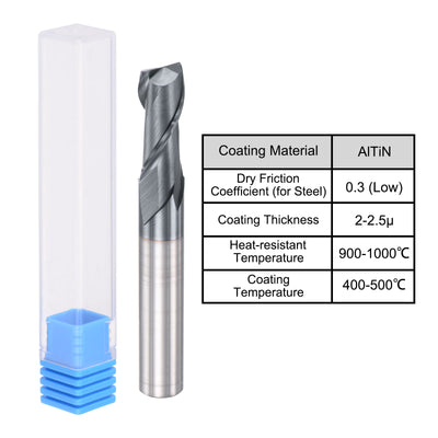Harfington Carbide Coated Square End Mill Cutting