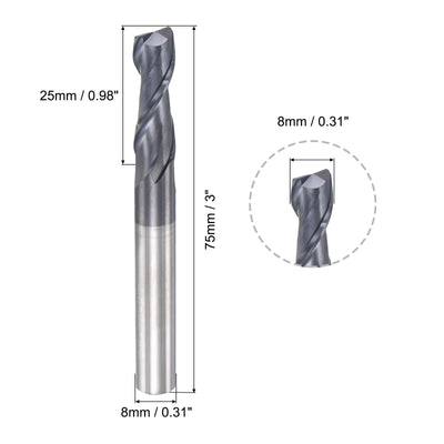 Harfington Carbide Coated Square End Mill Cutting