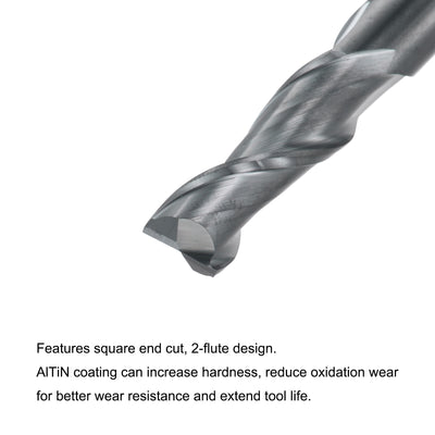 Harfington Carbide Coated Square End Mill Cutting