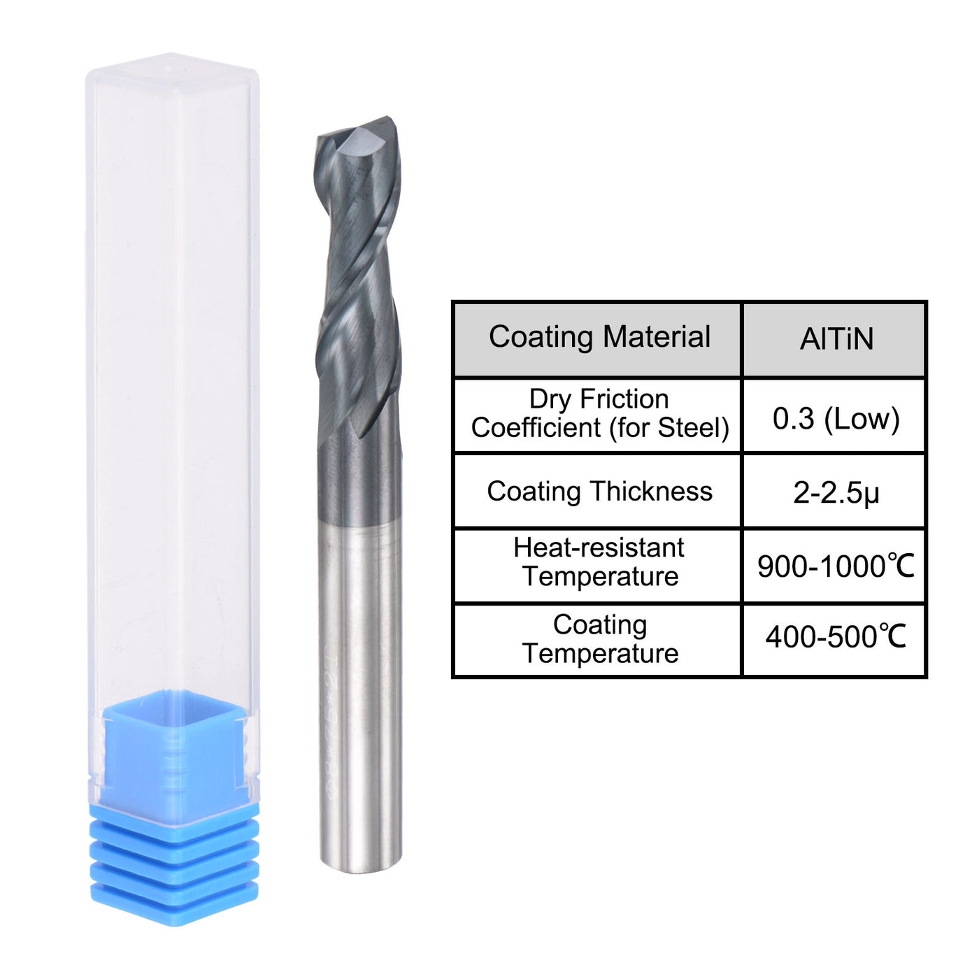 Harfington Carbide Coated Square End Mill Cutting