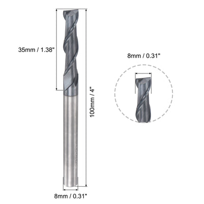 Harfington Carbide Coated Square End Mill Cutting