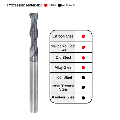 Harfington Carbide Coated Square End Mill Cutting