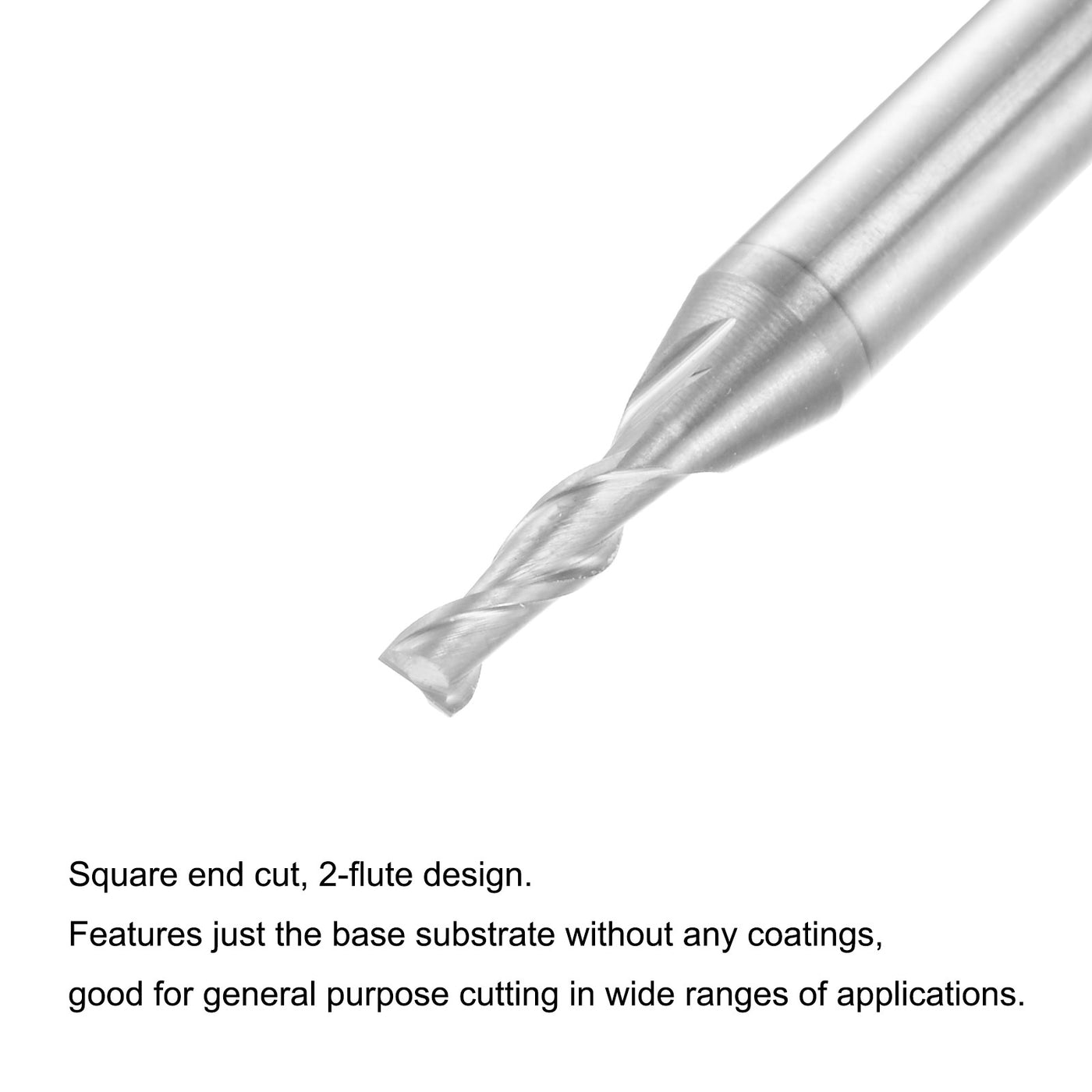 Harfington Carbide Square Nose End Mill for Aluminum