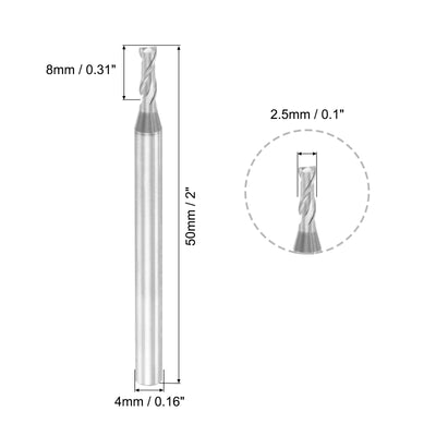 Harfington Carbide Square Nose End Mill for Aluminum