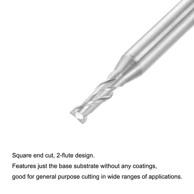Harfington Carbide Square Nose End Mill for Aluminum