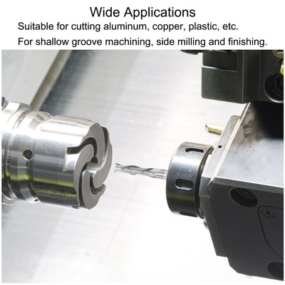 Harfington Carbide Square Nose End Mill for Aluminum