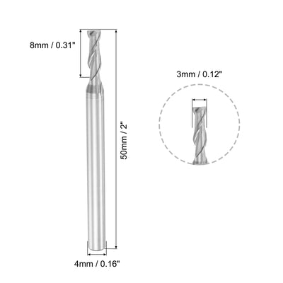 Harfington Carbide Square Nose End Mill for Aluminum