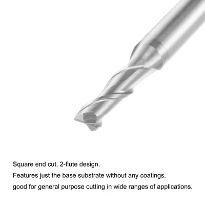 Harfington Carbide Square Nose End Mill for Aluminum