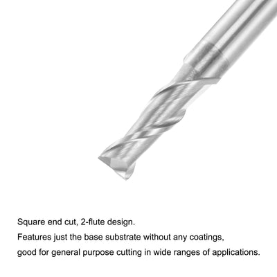 Harfington Carbide Square Nose End Mill for Aluminum