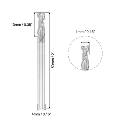 Harfington Carbide Square Nose End Mill for Aluminum