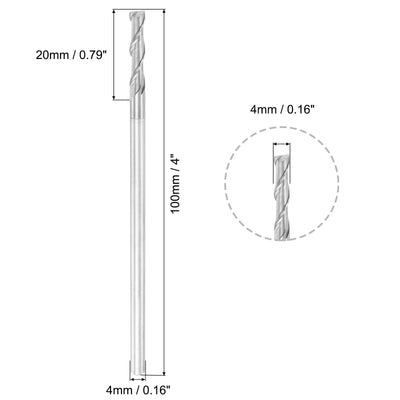 Harfington Carbide Square Nose End Mill for Aluminum