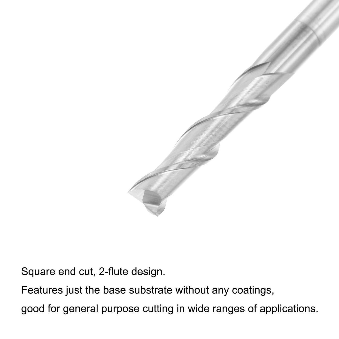 Harfington Carbide Square Nose End Mill for Aluminum