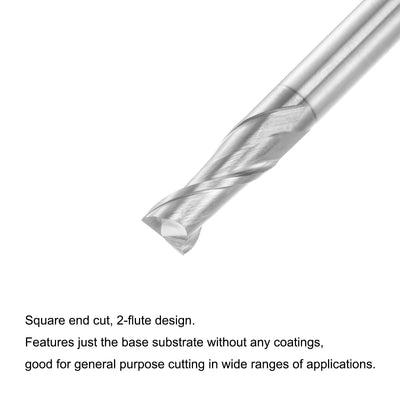 Harfington Carbide Square Nose End Mill for Aluminum