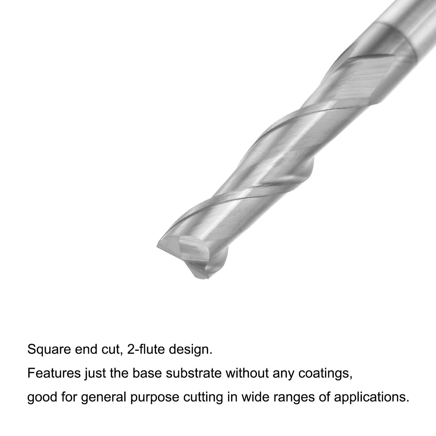 Harfington Carbide Square Nose End Mill for Aluminum