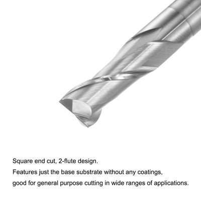 Harfington Carbide Square Nose End Mill for Aluminum