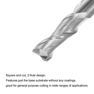 Harfington Carbide Square Nose End Mill for Aluminum