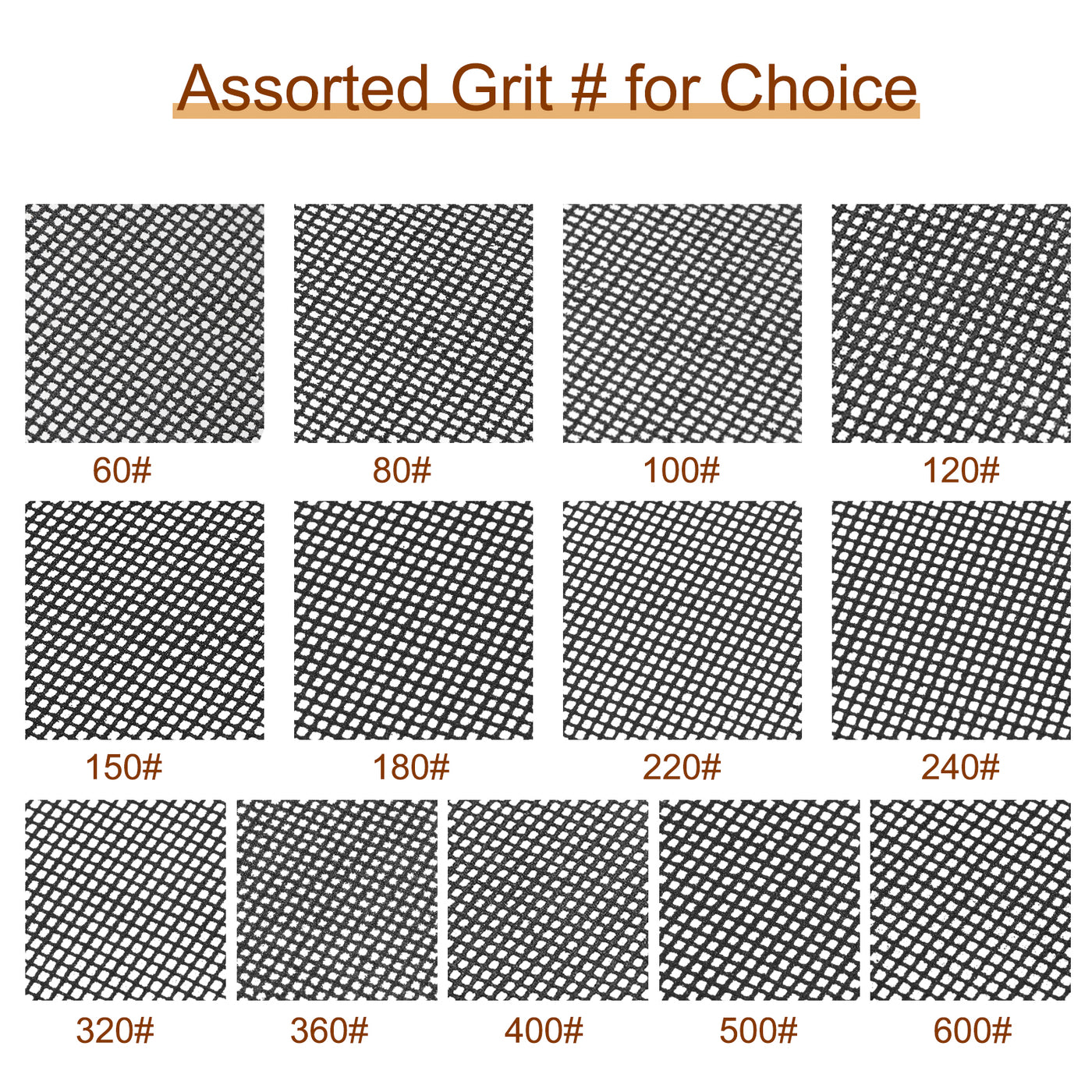 Harfington Mesh Sanding Sheets Dust-Free Polishing