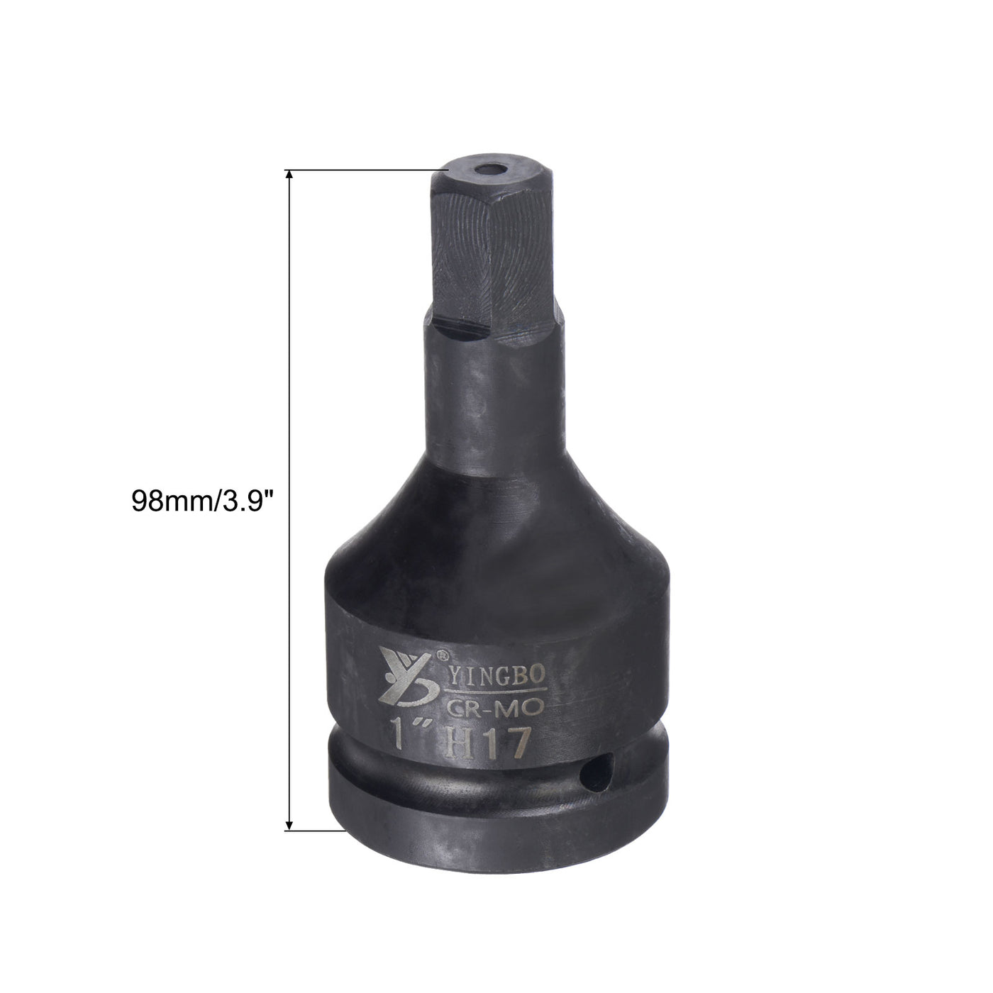 Harfington Impact Hex Bit Socket, High Carbon Steel Metric Sizes