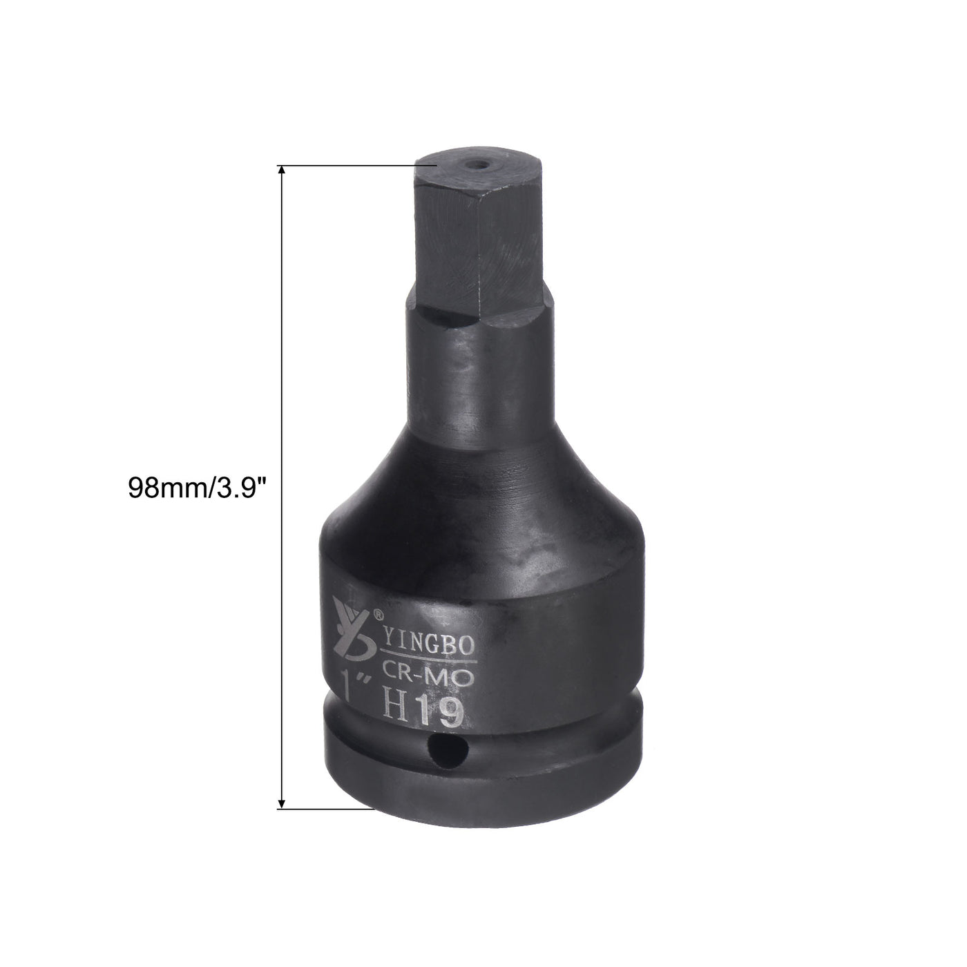 Harfington Impact Hex Bit Socket, High Carbon Steel Metric Sizes