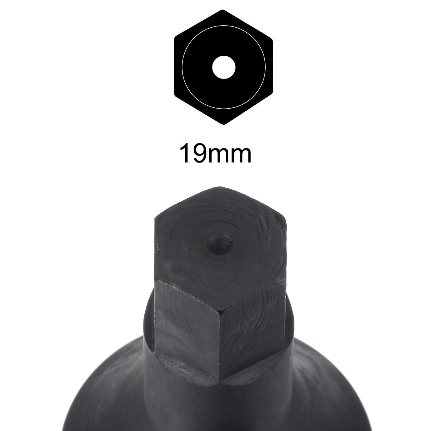 Harfington Impact Hex Bit Socket, High Carbon Steel Metric Sizes