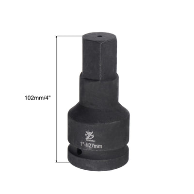 Harfington Impact Hex Bit Socket, High Carbon Steel Metric Sizes