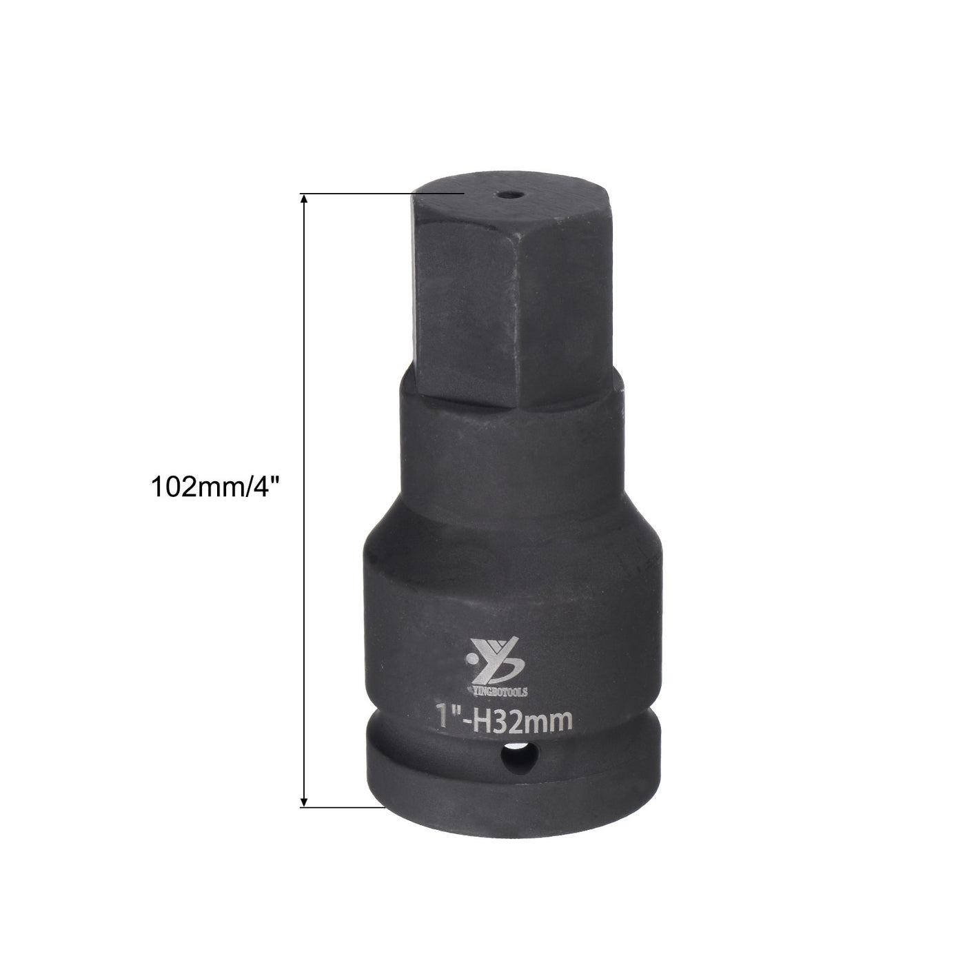 Harfington Impact Hex Bit Socket, High Carbon Steel Metric Sizes