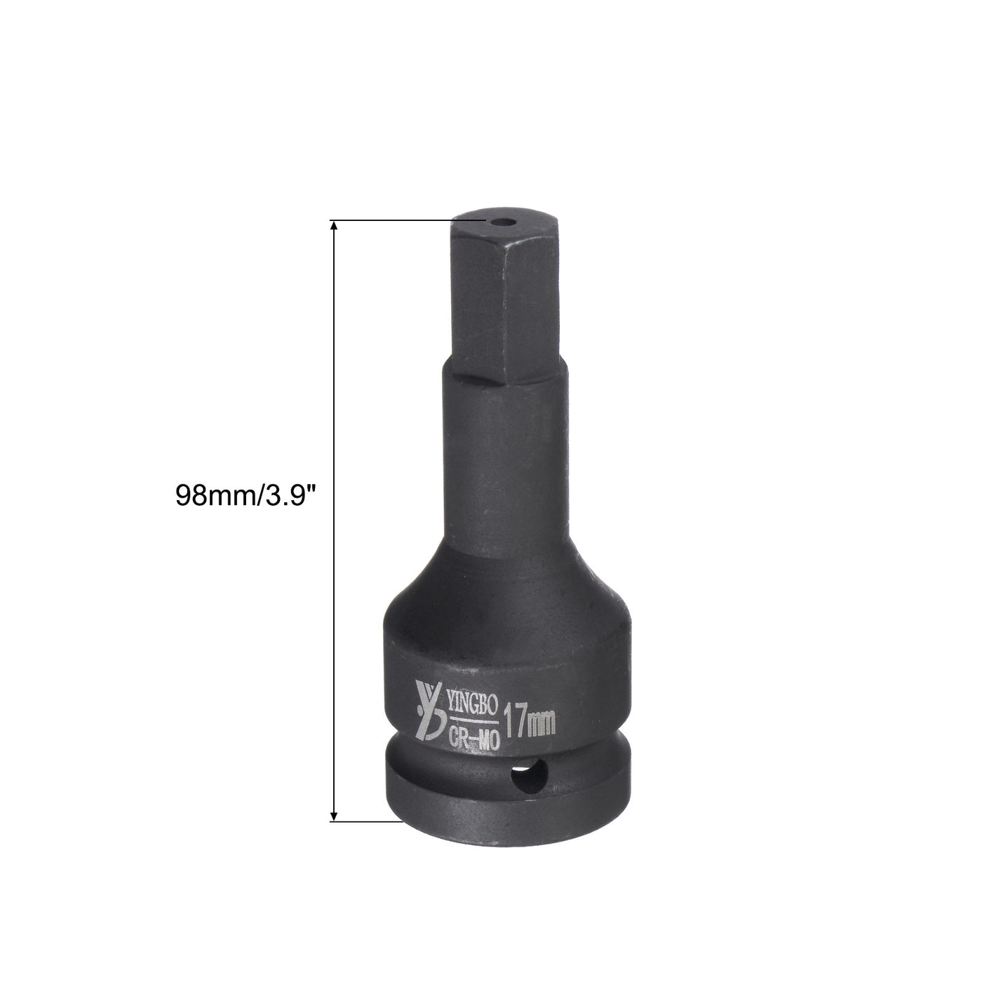 Harfington Impact Hex Bit Socket, High Carbon Steel Metric